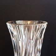 Vase rouleau en cristal taillé Val Saint Lambert