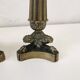 Pair of 19th bronze candle holders