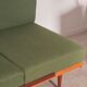 Green folding bench sofa by UP Zavody 1970