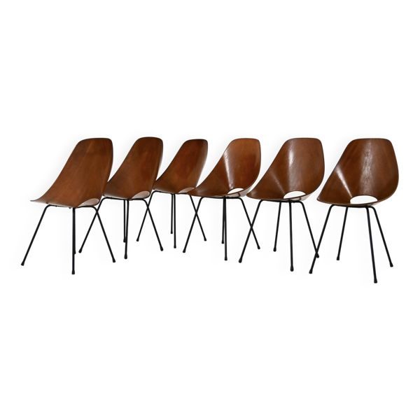 Set de 6 Chaises « Medea » par Vittorio Nobili pour Frattelli Tagliabue, 19