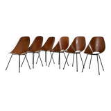 Set of 6 “Medea” Chairs by Vittorio Nobili for Frattelli Tagliabue, 19