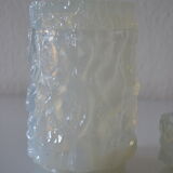 3 opalescent glass jars 60's geoffrey baxter