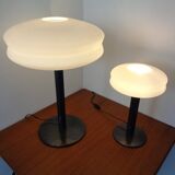 Italian Opal Glass Lamps by Stefano Marcato, Set of 2