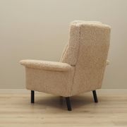 Fauteuil beige, design danois, années 1960, designer : Arne Vodder, éditeur : Fritz Hansen