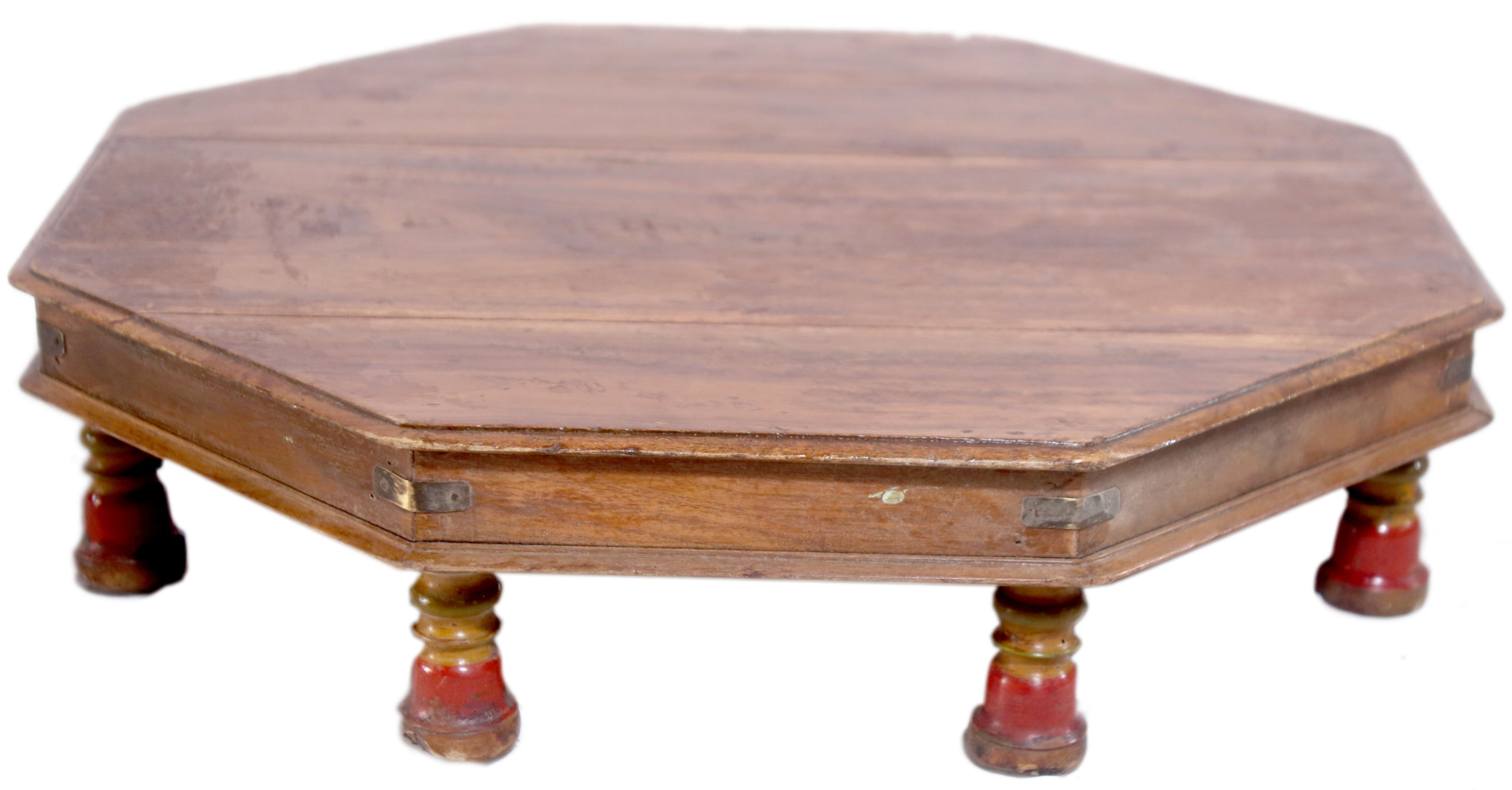 Bajoot tea table in ancient burmese teak
