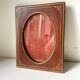 Antique leather with gilding frame measurements 18 cm x 14 cm