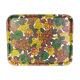 Vintage serving tray with flowers