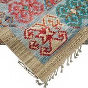 Handwoven Tribal One of a Kind 204 cm x 312 cm Multicolor Wool Carpet