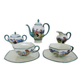 Basque ceramic René Gaïtaud, breakfast duo, 1960