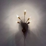 Mid-century brass wall light sconce, 1950s