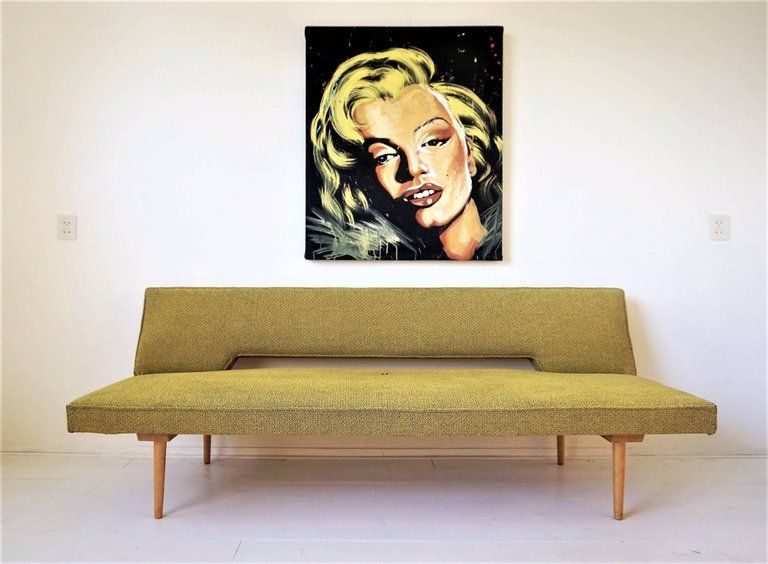 Sofa Czechoslovak Meridian sofa by Miroslav Navratil 1960 s