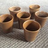 Série de 6 tasses en grès