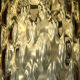 Metal and blown glass sconce from the 1950s