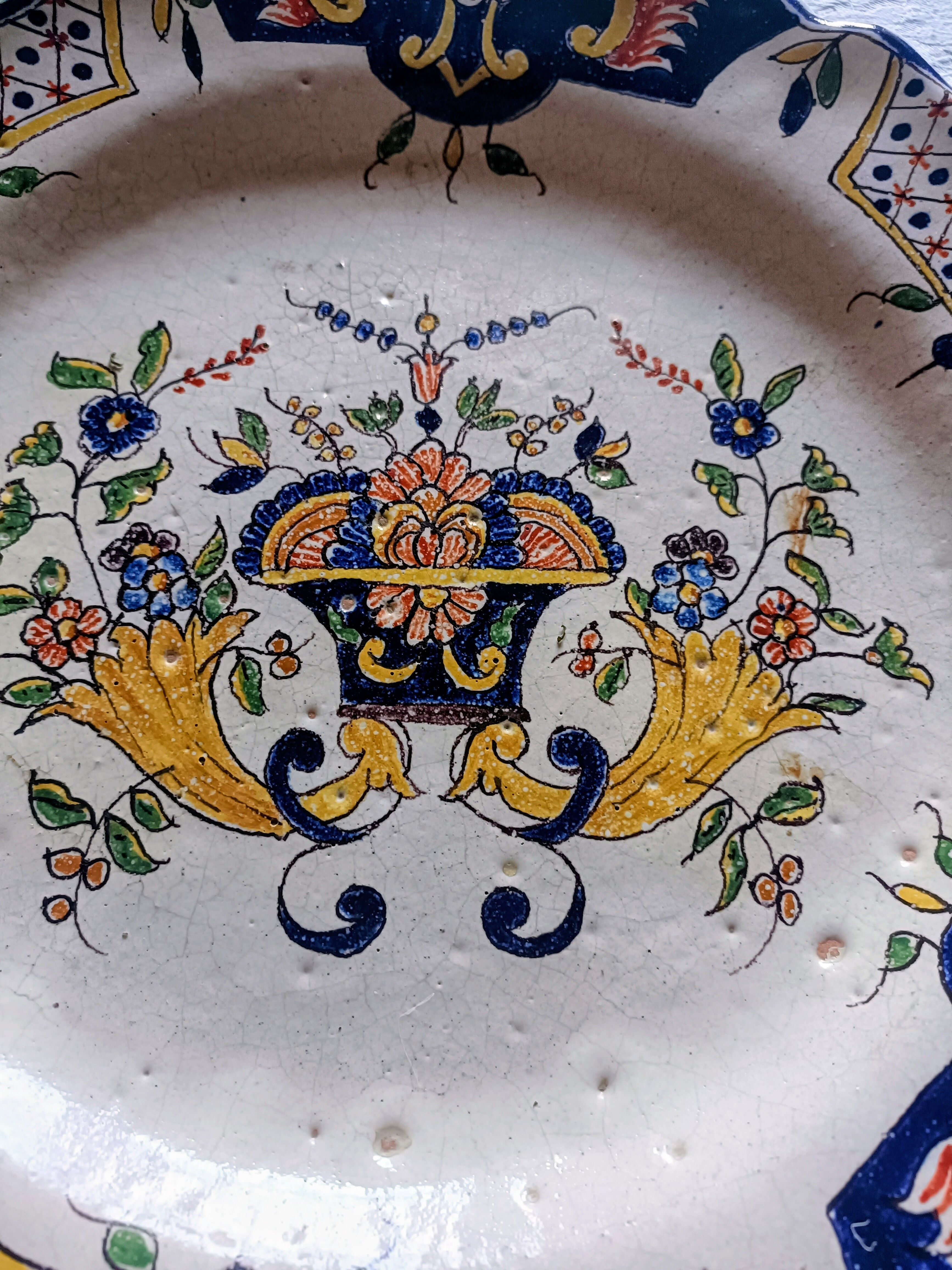 Round plate Malicorne Pouplard Béatrix