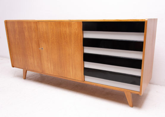 Mid-century modernist sideboard no. u-460 by Jiří Jiroutek, czechoslovakia