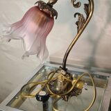 art nouveau bronze lamp