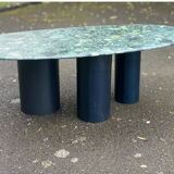 Coffee table marble feet steel