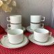 Cups Berry Lourioux porcelain from Limoges