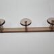 Vintage smoked plexiglass coat rack from the 70