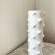 Vintage Bisque Porcelain Op Art Spike 501 Vase by Scherzer, Space Age 1970s