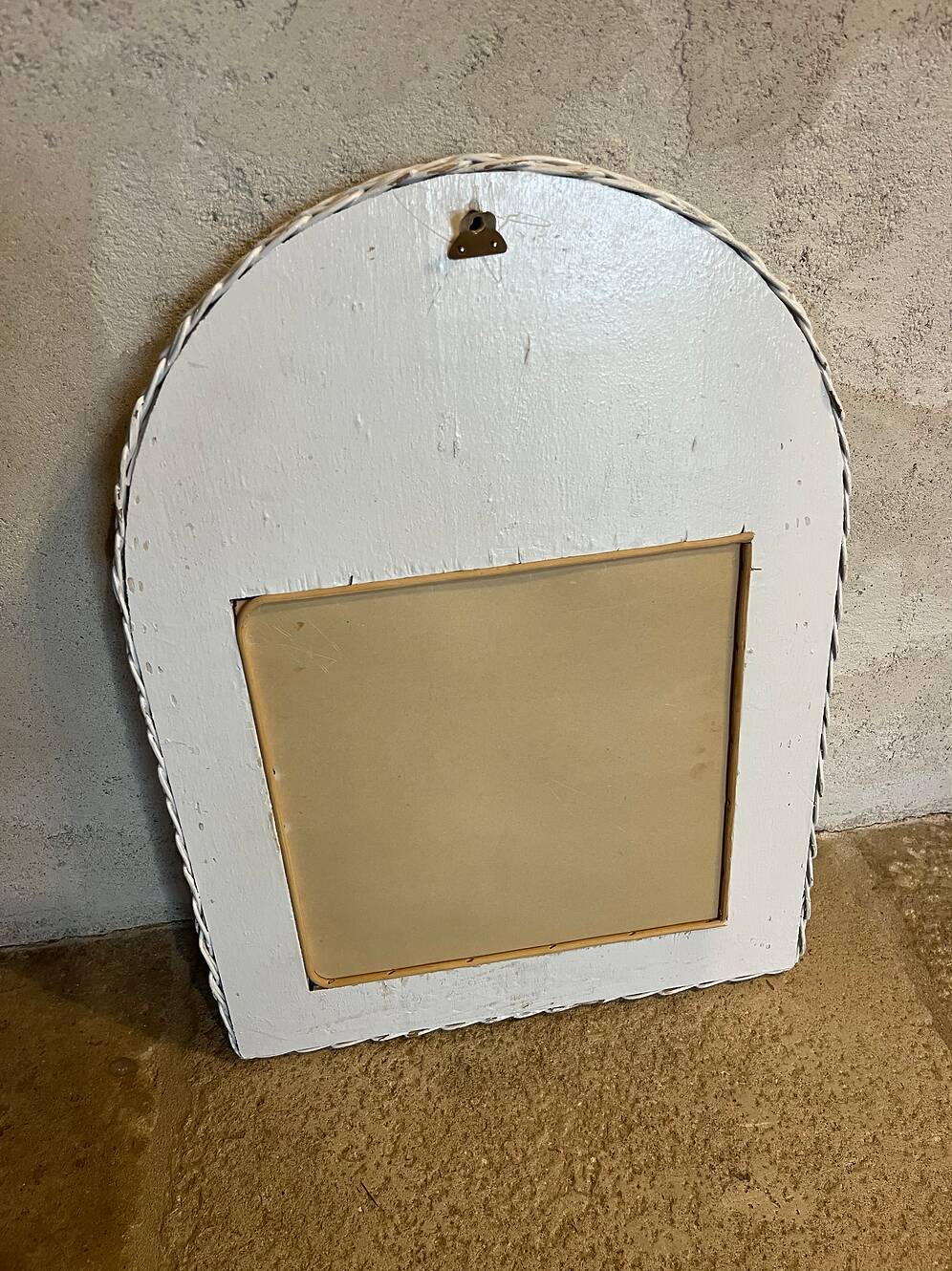 Vintage wicker/rattan mirror