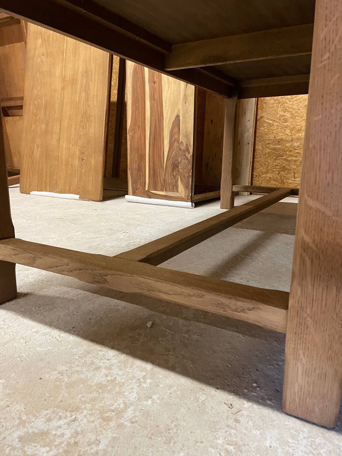 Solid oak farmhouse table