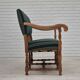 1960s, Danish 2 seater sofa, original condition, furniture wool fabric, solid oak wood.