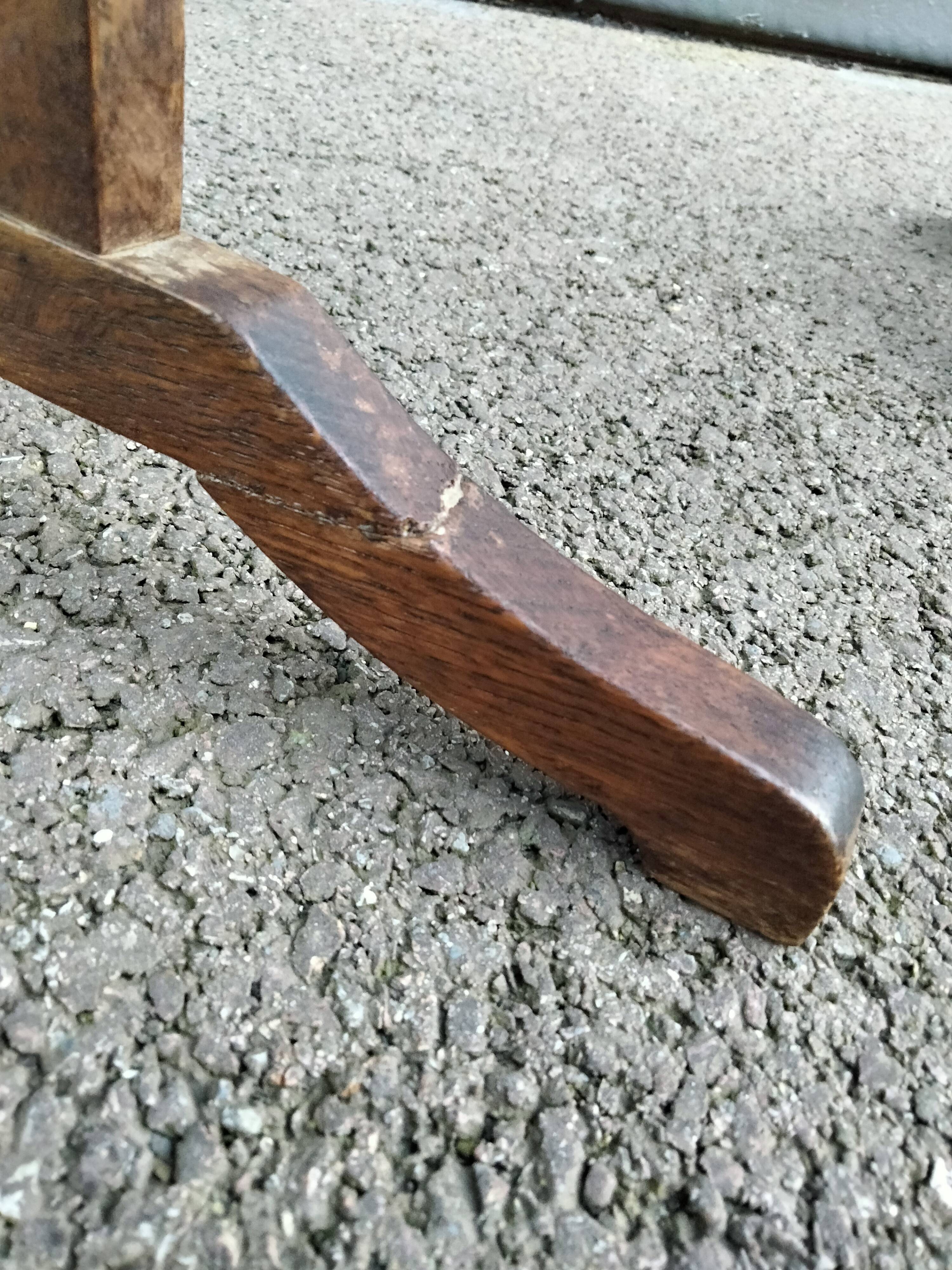 Pair of antique wooden bedside tables side table