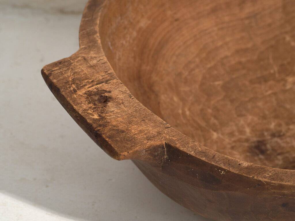 Antique solid wood bowl (c.1900) #27