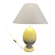 Cracked porcelain egg lamp 1980