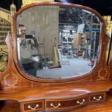 Restored mahogany English dressing table