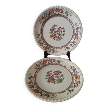 Set of 2 flat plates Villeroy & Boch, Nanking series.
