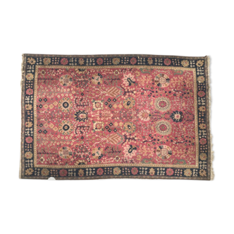 Tapis ancien français janus motif agra  196x296 cm