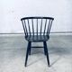 Mid-Century Scandinavian Design Curved Spindle Back Side Chair, Denmark, 1960s