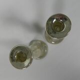 Set of 2 mercury candlesticks, circa 1900 (poor man's silver)