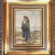 2 x Mother and child in the dunes, signed / J. de Zon (lower left) / oil on wood