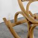 Fauteuil à bascule italien Luigi Crassevig en bois courbé