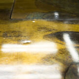 Isabelle and Richard Faure's unique patinated oxidized brass coffee table 1970