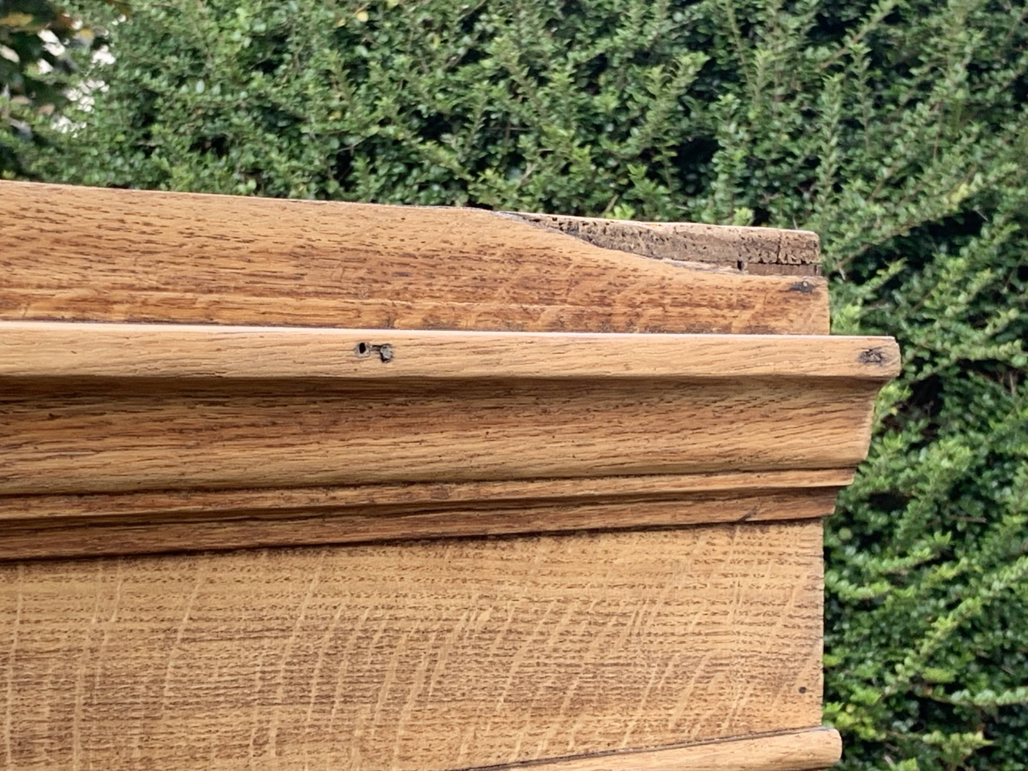 Solid raw oak notary cabinet, 1920