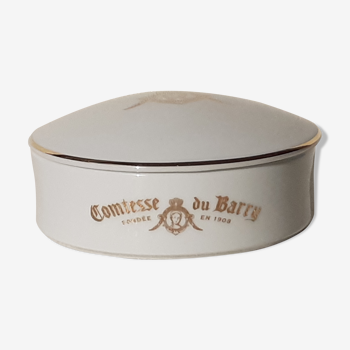 Apilco porcelain box at the efigie of Countess Du Barry