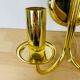 Pair of brass wall lamps Hollywood Regency Je Fassung