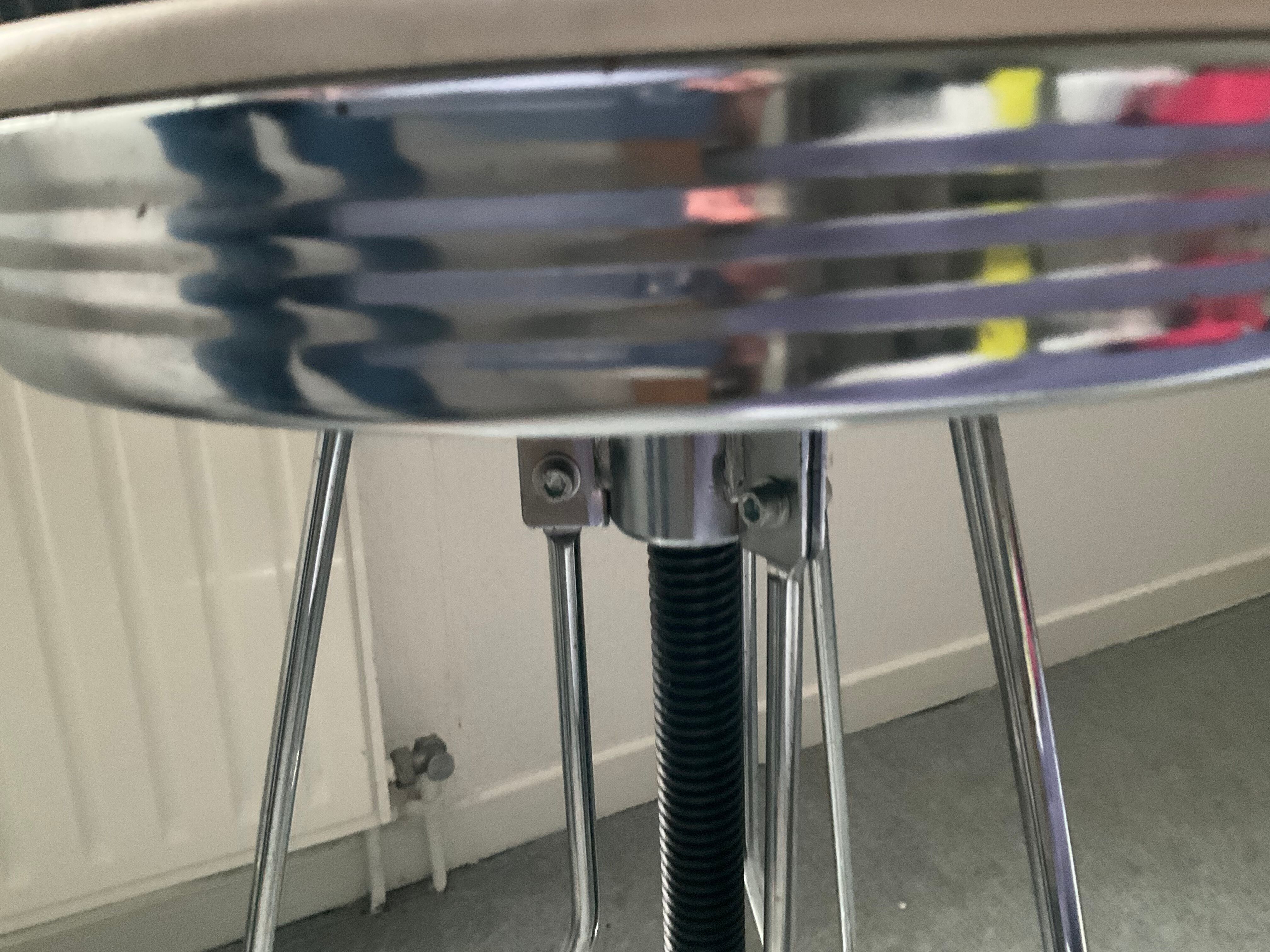 Vintage American style screw bar stool