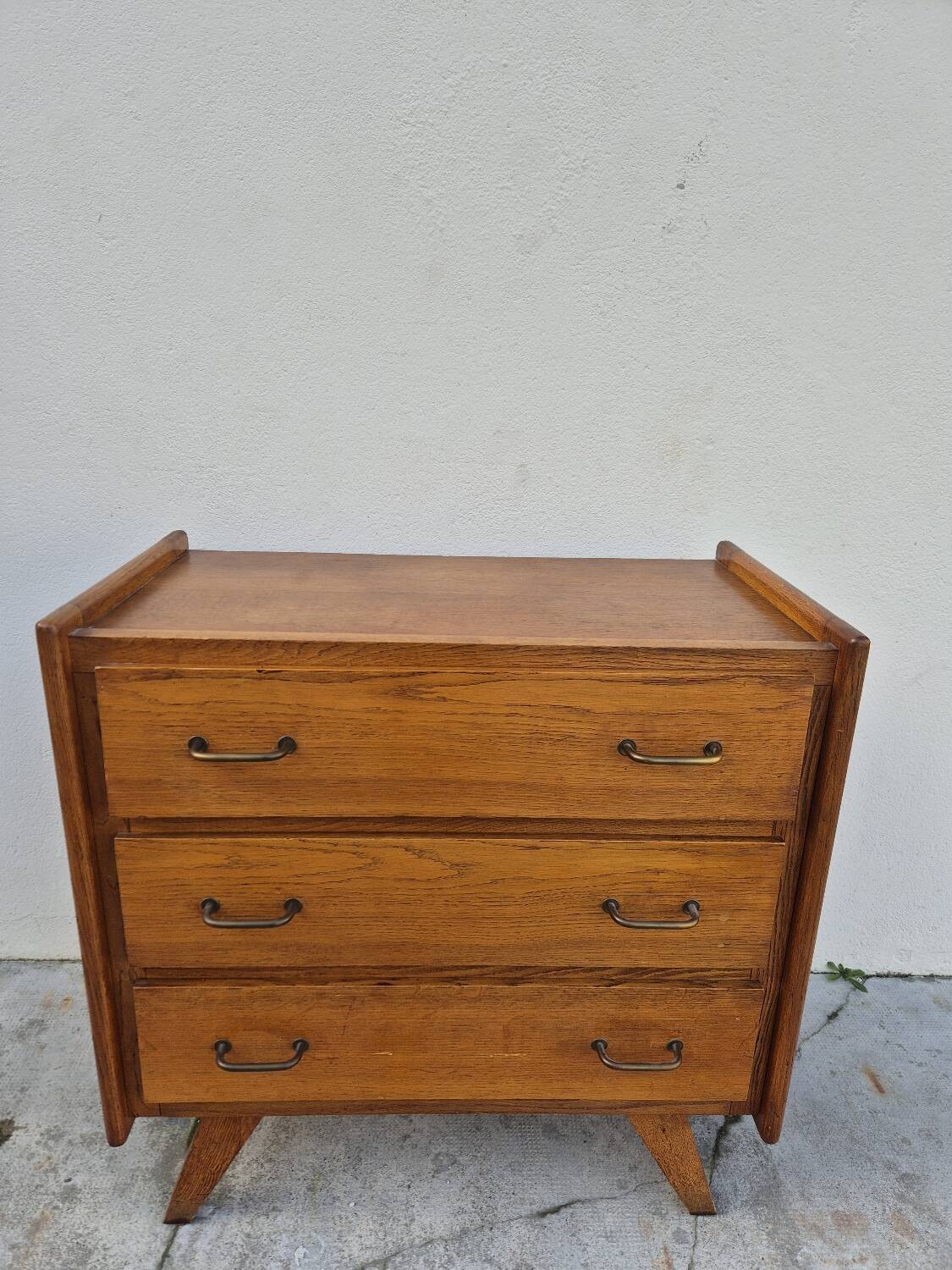 Commode vintage design pieds compas 1950s