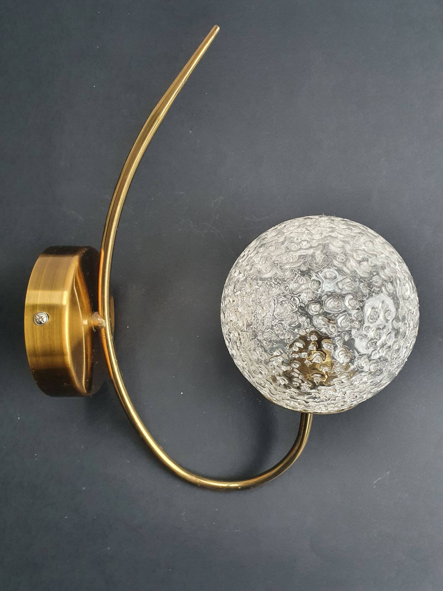 Pair of vintage gold wall sconces, France
