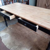 Old table feet turned