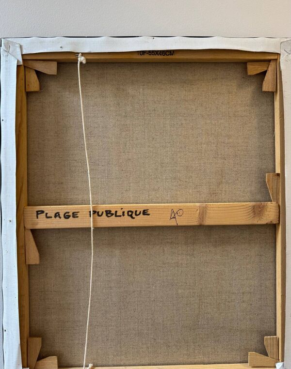 Tableau « Plage Publique » Olivier Bour années 2000