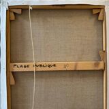 Painting "Public Beach" by Olivier Bour, 2000s