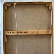 Tableau « Plage Publique » Olivier Bour années 2000