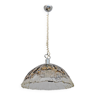 Attributed to AV Mazzega Mid-Century Modern Italian Murano Glass Pendant, 1970s