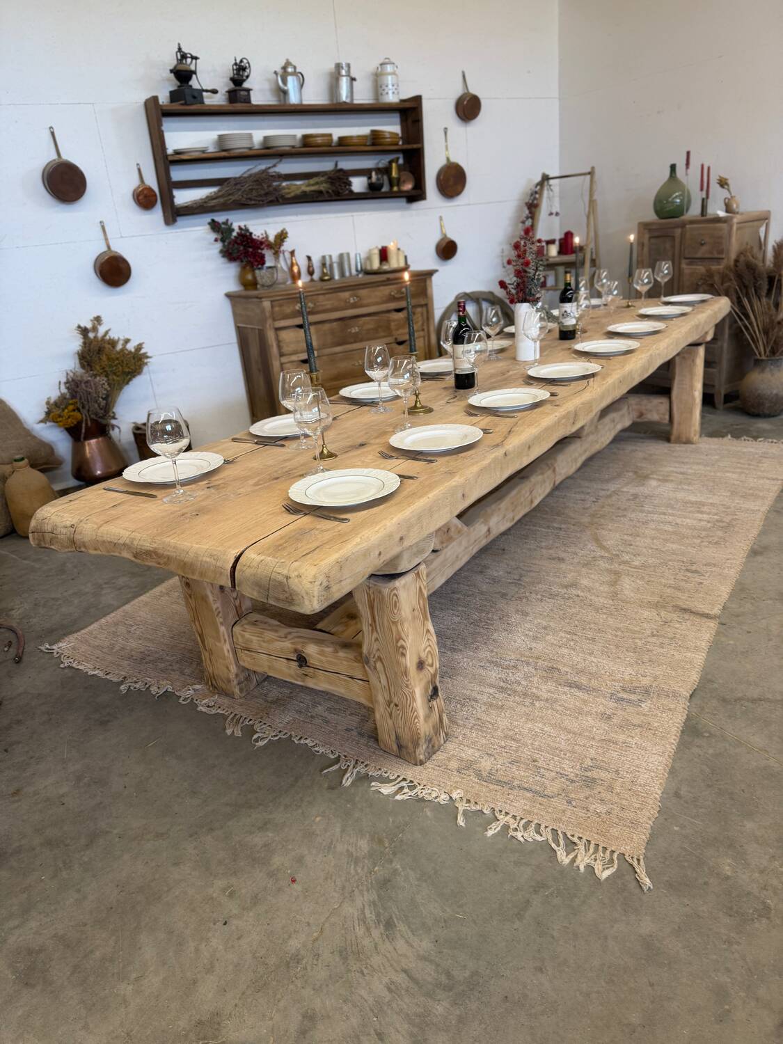 Very large renovated farmhouse table
